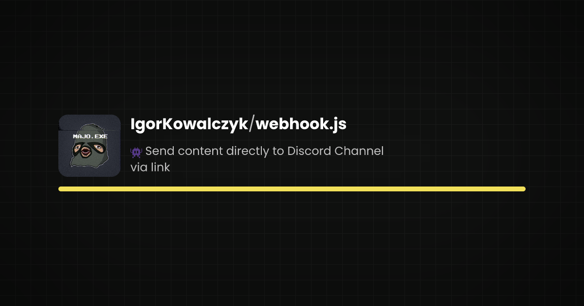 Preview of webhook.js